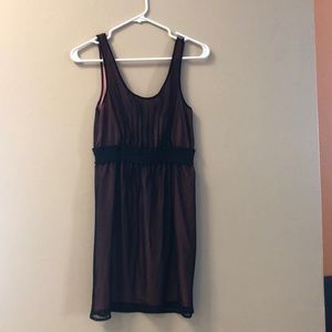 Pink and Black simple dress